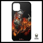 Coque Tête de Mort En Feu (iPhone) - Crâne Passion