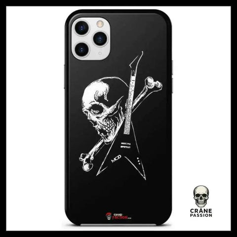 Coque Tête de Mort Guitare (iPhone) - Crâne Passion