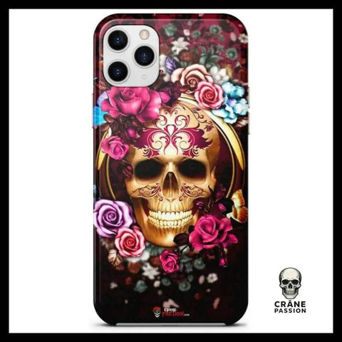 Coque Tête de Mort Multicolore (iPhone) - Crâne Passion