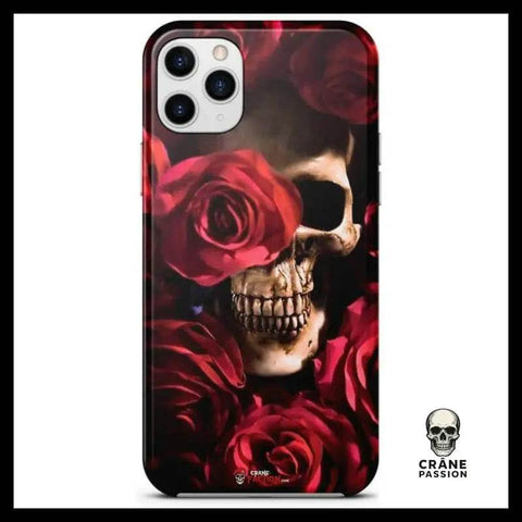 Coque Tête de Mort Rouge (iPhone) - Crâne Passion