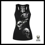 Débardeur Biker Femme - Crâne Passion