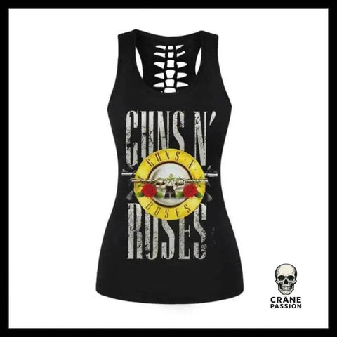 Débardeur Guns and Roses Femme - Crâne Passion