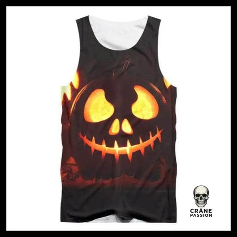Débardeur Tête de Mort Halloween - Crâne Passion