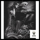 Drapeau Biker - Crâne Passion