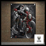 Drapeau Biker Life - Crâne Passion