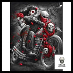 Drapeau Biker Life - Crâne Passion