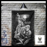 Drapeau Biker Nomad - Crâne Passion