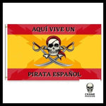 Drapeau Crâne Espagnol - Crâne Passion