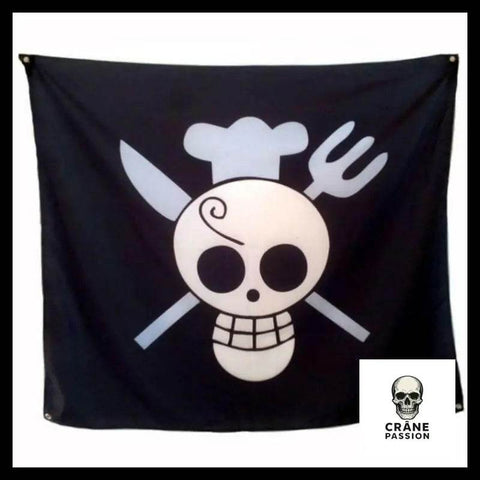 Drapeau Cuisinier - Crâne Passion