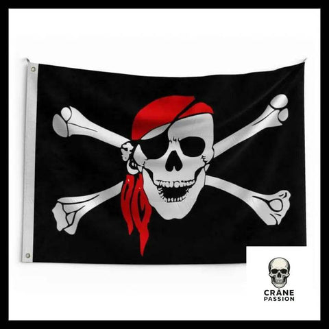Drapeau Pirate - Crâne Passion