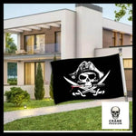Drapeau Pirate Barbe Noire - Crâne Passion