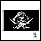 Drapeau Pirate Barbe Noire - Crâne Passion