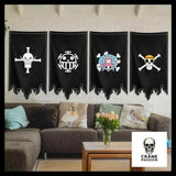Drapeau Pirate Cartoon - Crâne Passion