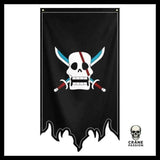 Drapeau Pirate Flotant - Crâne Passion
