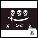 Drapeau Pirate Noir - Crâne Passion