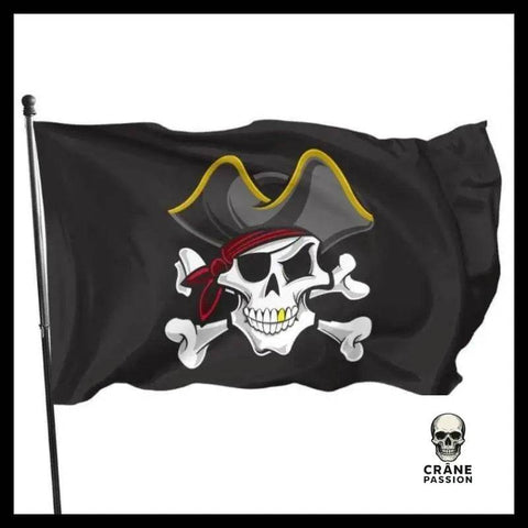 Drapeau Pirate Original - Crâne Passion