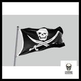 Drapeau Pirate Sabre - Crâne Passion