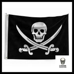 Drapeau Pirate Sabre - Crâne Passion