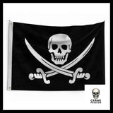 Drapeau Pirate Sabre - Crâne Passion
