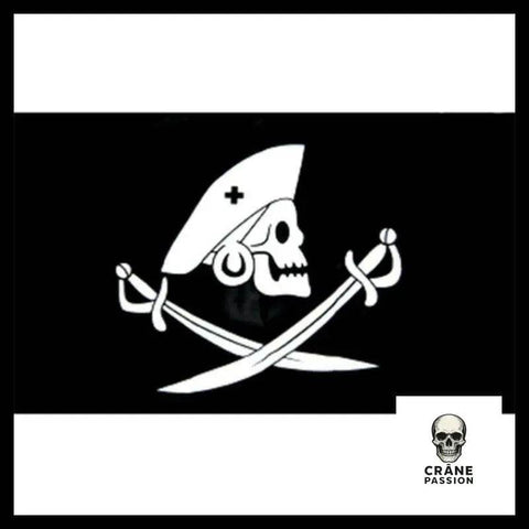 Drapeau Pirate Simple - Crâne Passion
