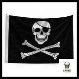 Drapeau Pirate Stylé - Crâne Passion