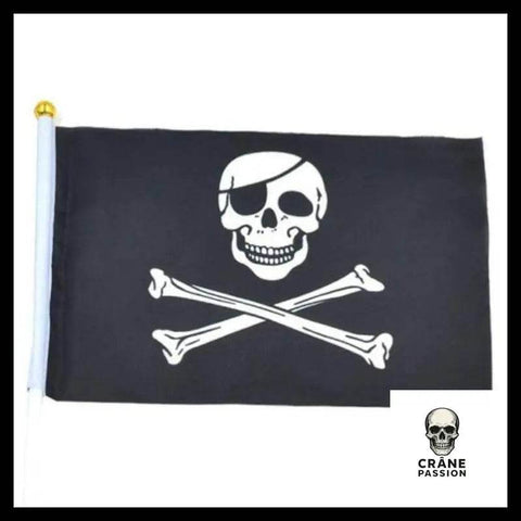 Drapeau Pirate Vierge - Crâne Passion