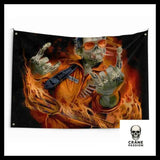 Drapeau Rock N Roll - Crâne Passion