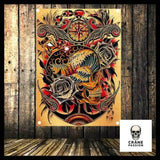 Drapeau Tête de Mort Art - Crâne Passion