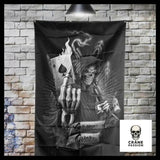Drapeau Tête de Mort As de Pique - Crâne Passion