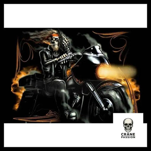 Drapeau Tête de Mort Biker - Crâne Passion