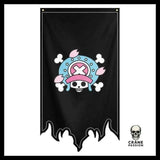 Drapeau Tête de Mort Cartoon - Crâne Passion