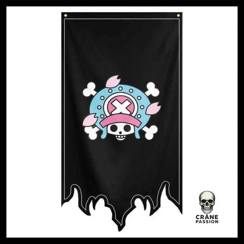 Drapeau Tête de Mort Cartoon - Crâne Passion