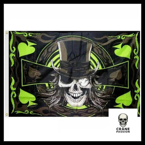 Drapeau Tête de Mort Joker - Crâne Passion