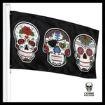 Drapeau Tête de Mort Mexicaine Calavera - Crâne Passion