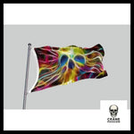 Drapeau Tête de Mort Multicolore - Crâne Passion
