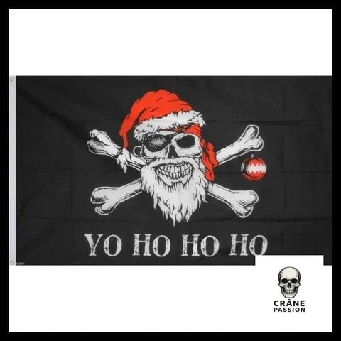 Drapeau Tête de Mort Noël - Crâne Passion