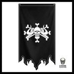 Drapeau Tête de Mort Os - Crâne Passion