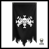 Drapeau Tête de Mort Os - Crâne Passion