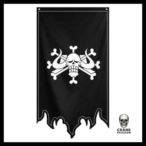 Drapeau Tête de Mort Os - Crâne Passion