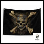 Drapeau Tête de Mort Qui Fait Peur - Crâne Passion