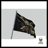 Drapeau Tête de Mort Qui Fait Peur - Crâne Passion