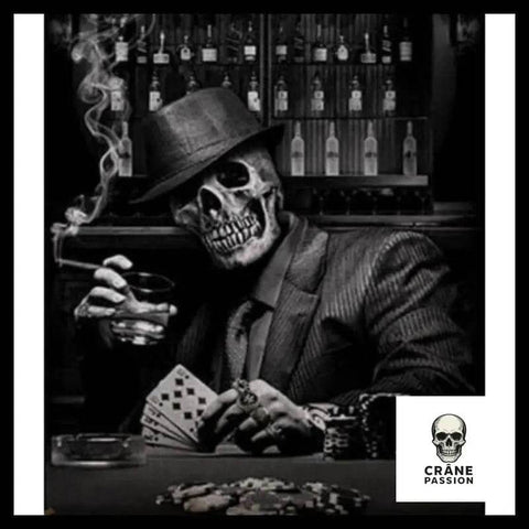 Drapeau Tête de Mort Poker - Crâne Passion