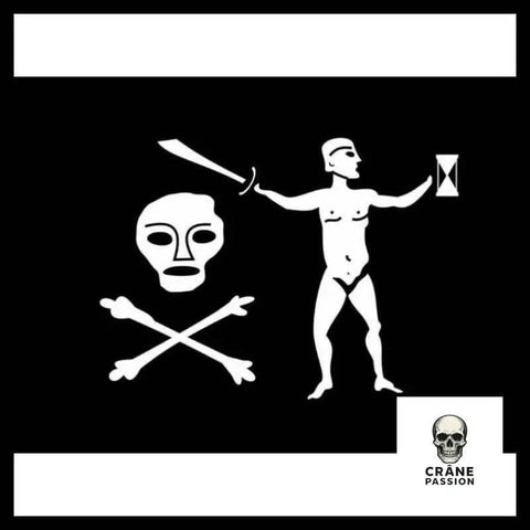 Drapeau Tête de Mort Sabre - Crâne Passion