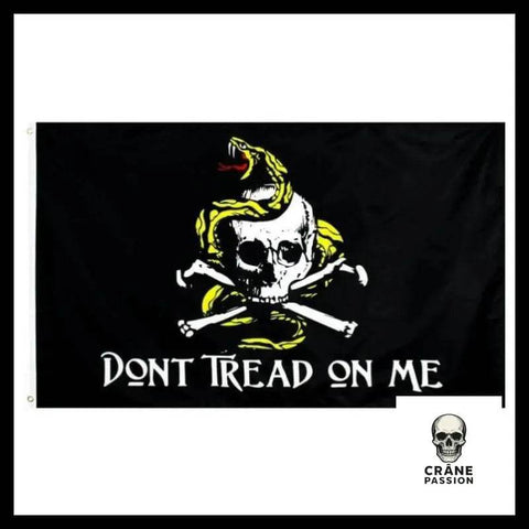 Drapeau Tête de Mort Serpent - Crâne Passion