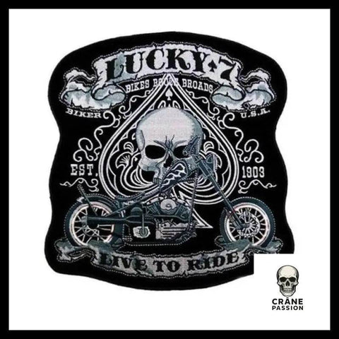 Écusson Biker - Crâne Passion