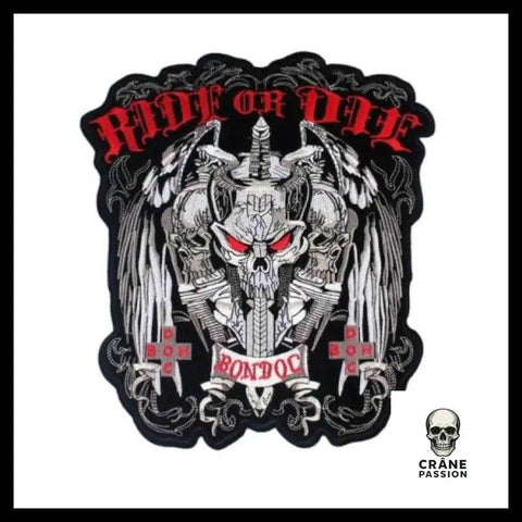 Écusson Biker Démon - Crâne Passion