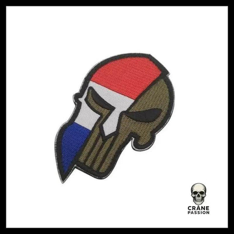 Écusson Casque Spartiate - Crâne Passion