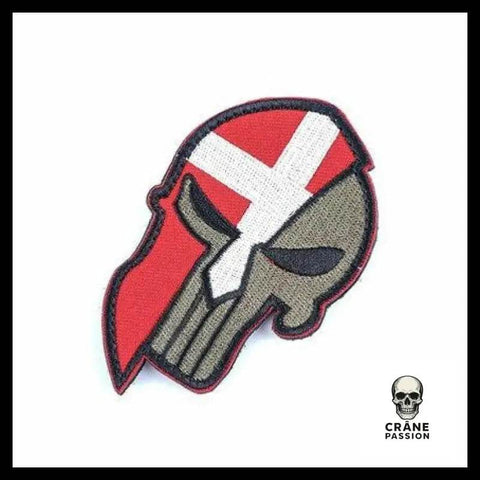 Écusson Crâne Danemark - Crâne Passion