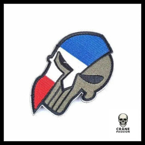 Écusson Crâne Français - Crâne Passion