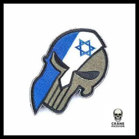 Écusson Crâne Israël - Crâne Passion